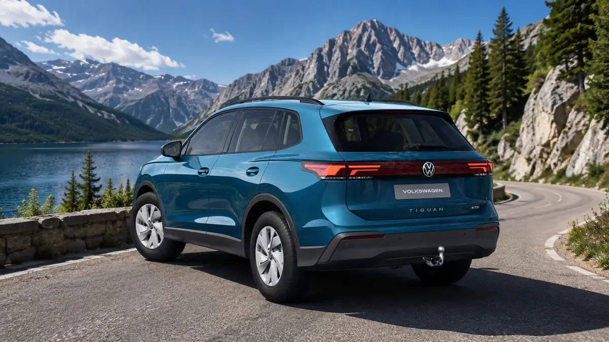 VW Tiguan – SUV na prenájom v Trnave - zo zadu