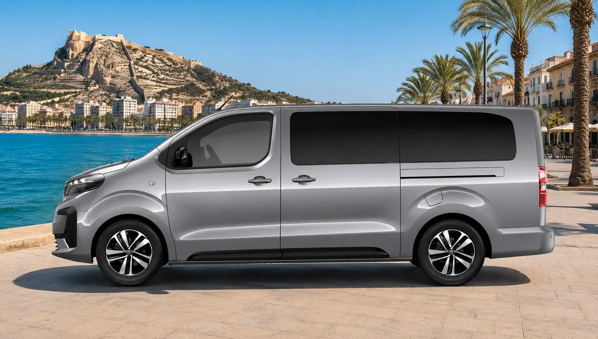 Peugeot Traveler – for rent in Alicante - side view
