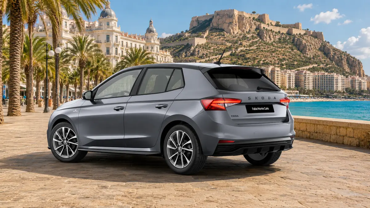 Škoda Fabia Monte Carlo – na prenájom v Alicante - zozadu