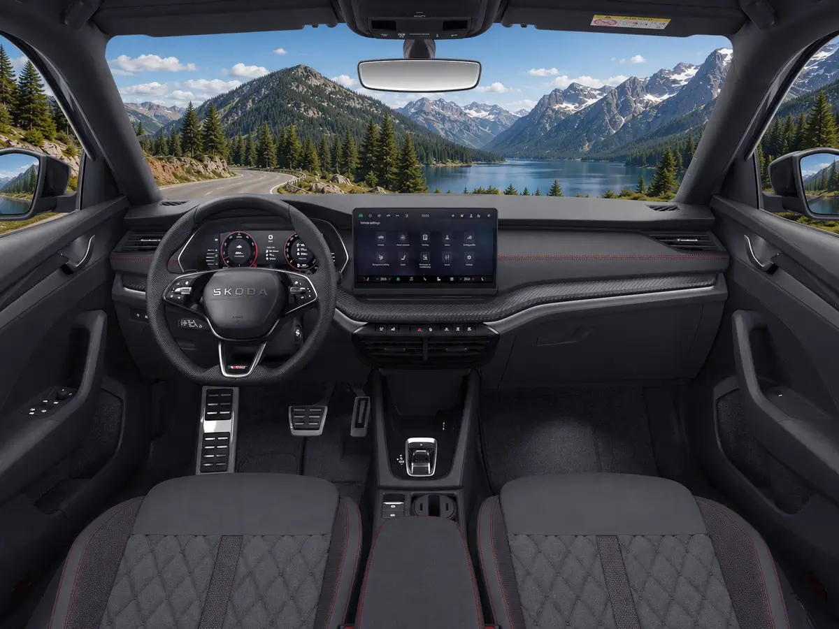 Škoda Octavia Combi RS – na prenájom v Trnave - interiér